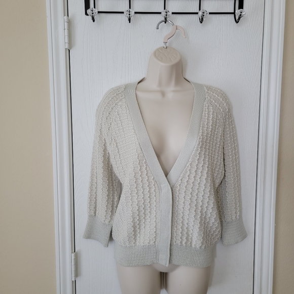 St. John Knit Snap Button Cardigan - Picture 1 of 9
